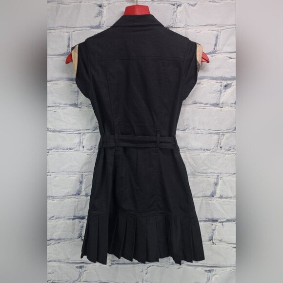 Burberry Girls Dress Belted Check Pattern Pleated Trench Size 10Y / 138 cm - Picture 7 of 12